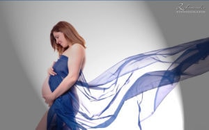 Fotograf Schwangerschafts- babybauchfotos mit Tuch