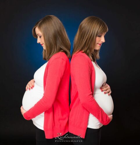 Babybauchfoto Doppelt
